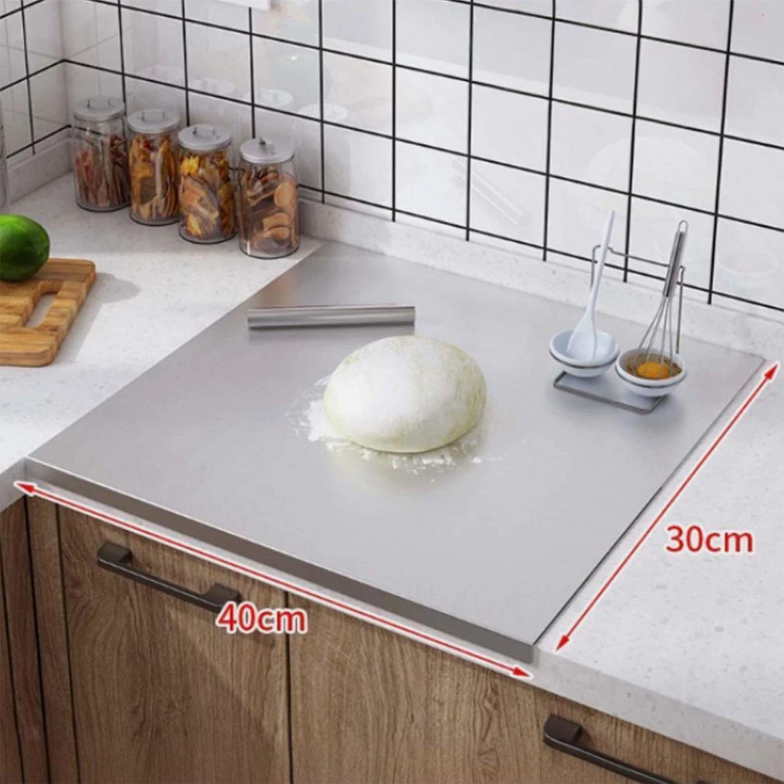 Kitchen With Baking Area - Paslanmaz Çelik Kesme Tahtası Yapışmaz Çift