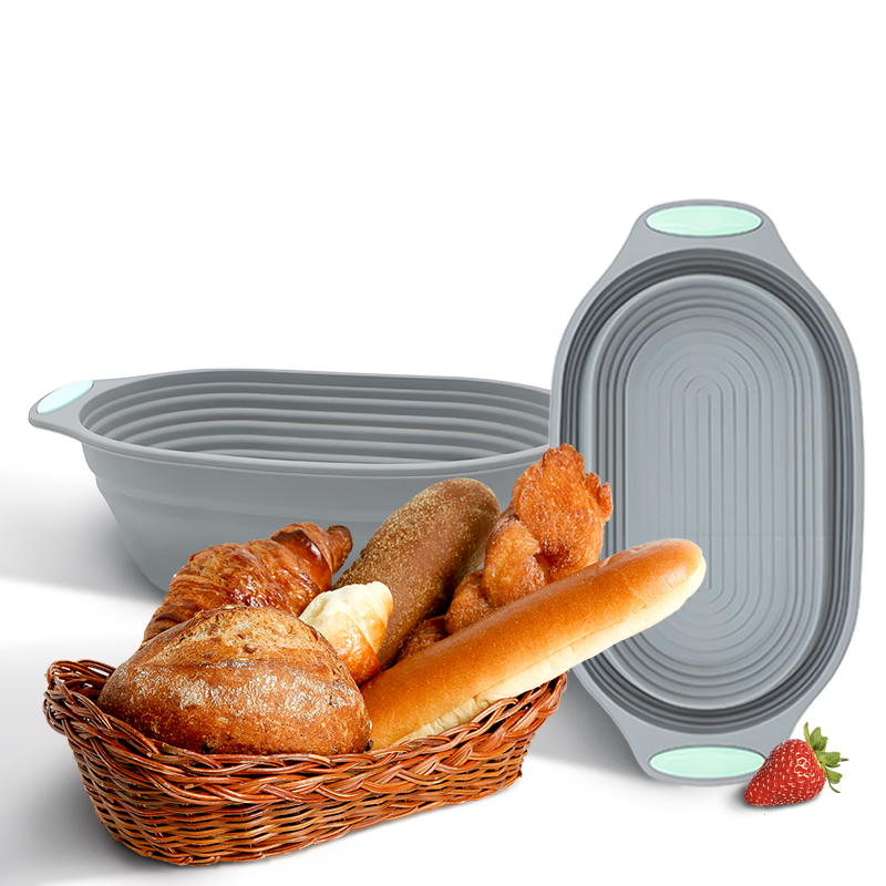 Kitchen Baking Utensil - 1 adet silikon katlanabilir banneton ekmek