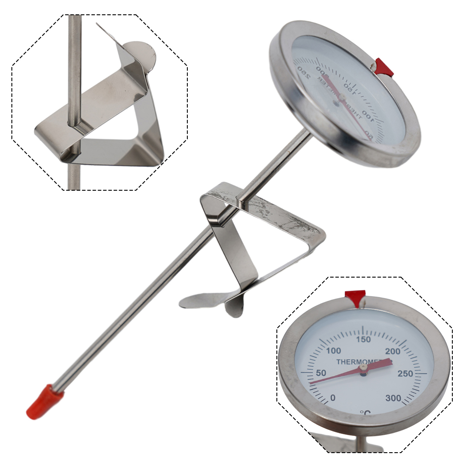 Kitchen Baking Utensil - Paslanmaz Çelik Prob Termometre Mutfak Aletleri