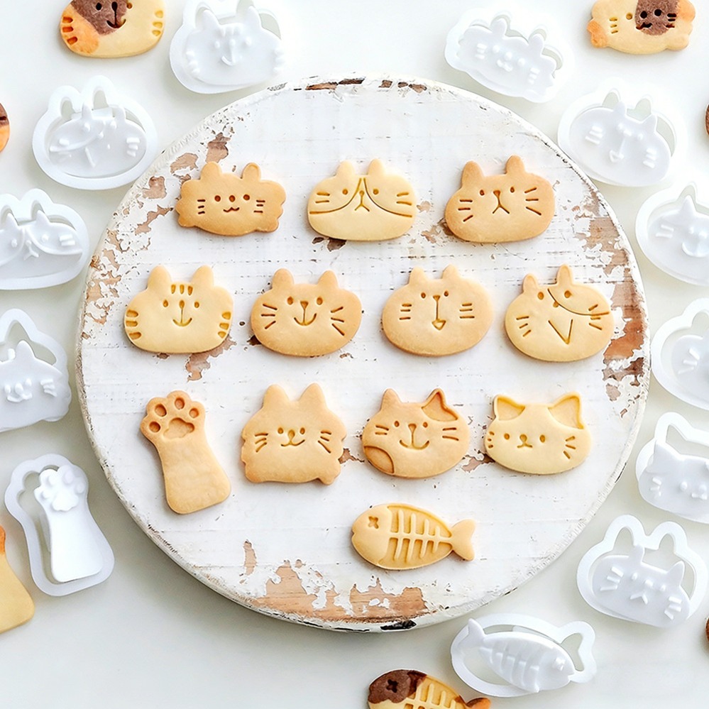 Kitchen Baking Utensil - Sevimli Kedi Yavrusu Kendin Yap Damgalı