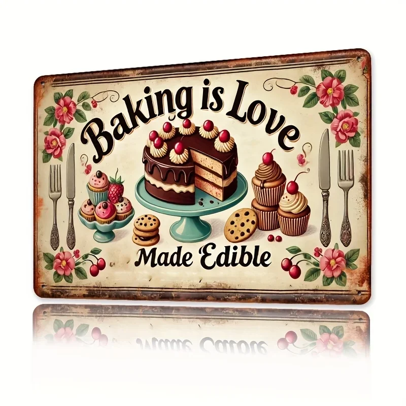 Oda Dekoru Vintage Baking is L - Kitchen With Baking Area incelemesi ve fiyatı