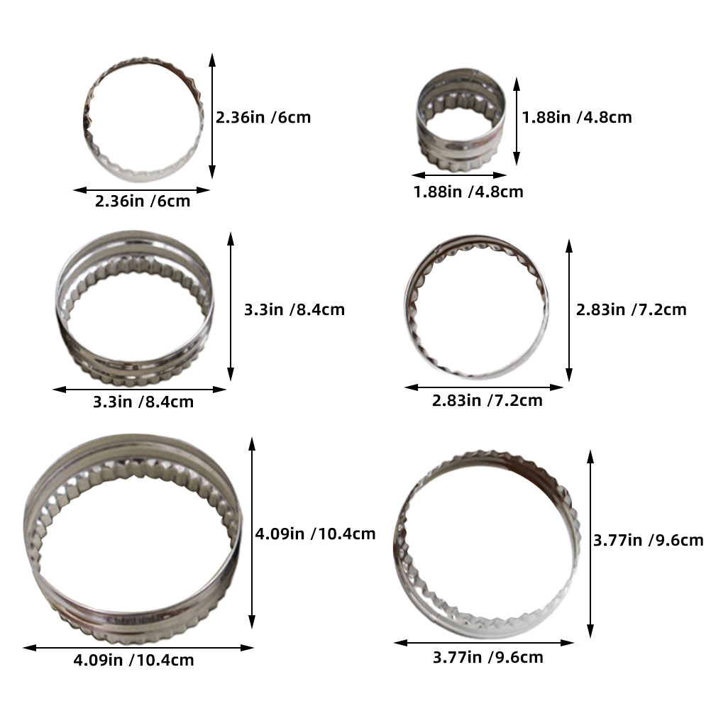 6 Parça Dairesel Kurabiye Kalı - Cookie Cutter Set incelemesi ve fiyatı
