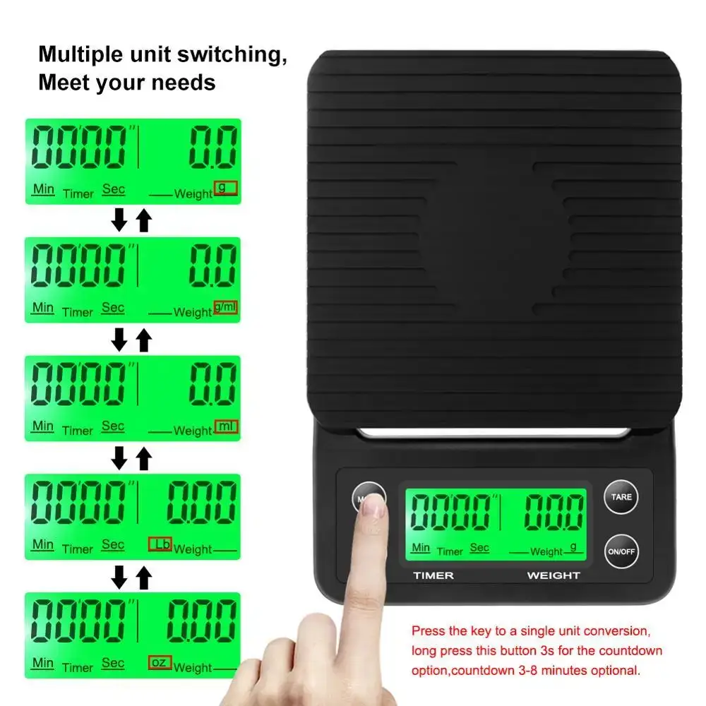 3kg/0.1g 5kg/0.1g Damla Kahve  - Kitchen Baking Timer incelemesi ve fiyatı