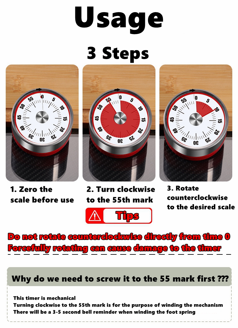 Geri Sayım Hatırlatıcısı Manye - Kitchen Baking Timer incelemesi ve fiyatı