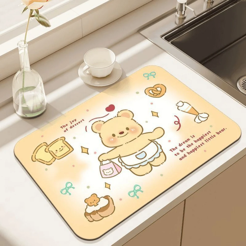 Kawaii Karikatür Ayı Bulaşık K - Kitchen Living Baking Mats incelemesi ve fiyatı