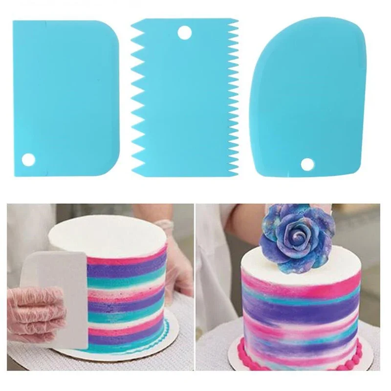3 adet/grup Krem Kazıyıcı Pürü - Fondant Smoother Set incelemesi ve fiyatı